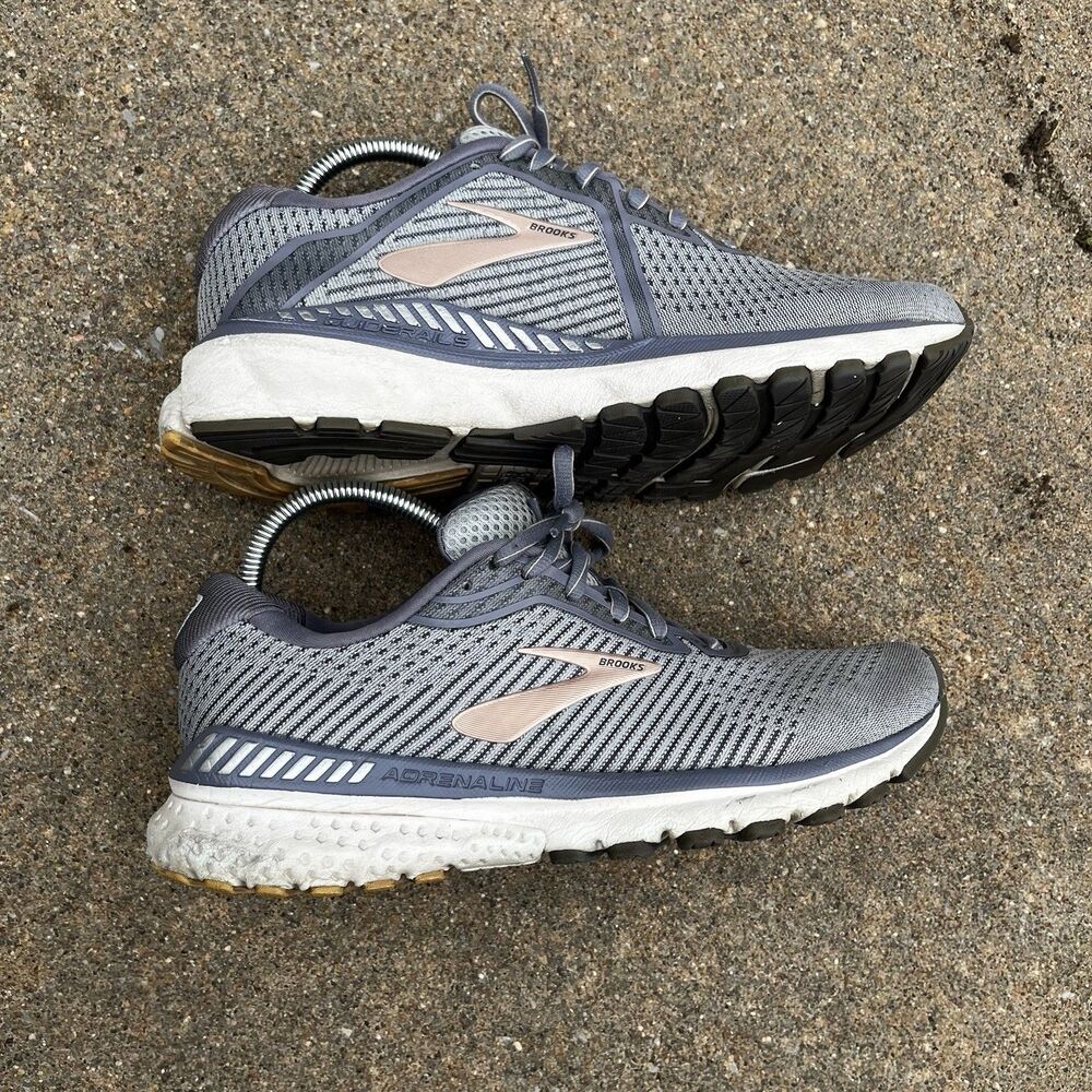 Brooks Womens Size 8 B Adrenaline GTS 20 1202961B073 Gray Running Sneakers - Picture 7 of 14